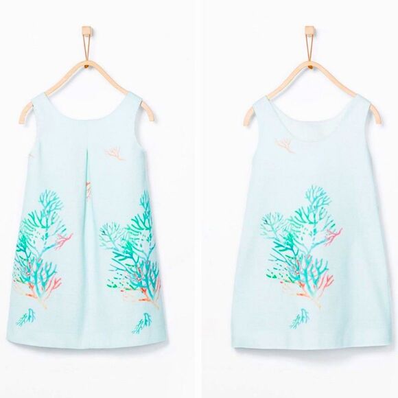 ZARA GIRLS, Coral Dress SIZE 7/8 - Picture 1 of 9